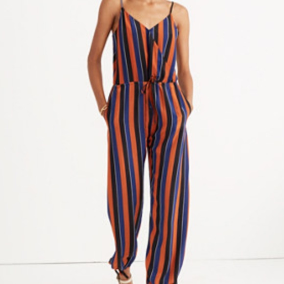 Madewell Pants - Madewell x No. 6 playa cami jumpsuit in stripe